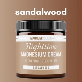 Magnum Solace Nighttime Magnesium Cream - Hydrating Lotion for Daily Comfort - Body Care, Skincare & Cosmetic Use:_Hibiscus