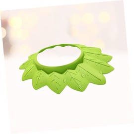 Mikinona Bath Leaf Shape Shampoo Cap Gentle for Babies Boys and Girls Soft Elastic Shampoo Shield