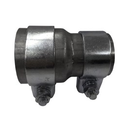 Pipe Reducer Exhaust Adapter Including 2 Mounting Clamps Broadband Clamp Reducing Connector Pipe Reducer Pipe Connector (Diameter 55 mm to Diameter 60 mm)