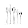 Alessi 5180/2 Design Table Fork, Stainless Steel, White