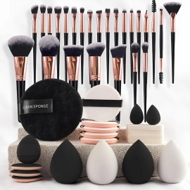 Kit Profesional De Brochas De Maquillaje Todo En Uno