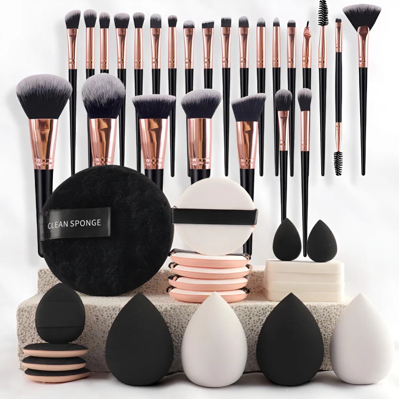 Kit Profesional De Brochas De Maquillaje Todo En Uno