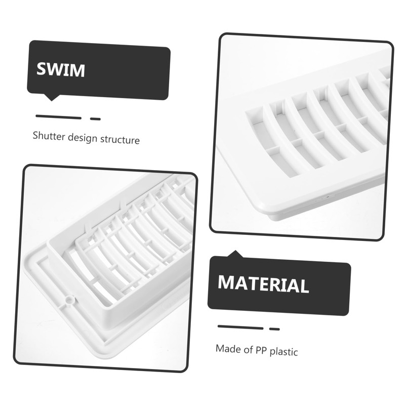 MERRYHAPY Floor Air Vent Cover White Ventilation Grille Practical Air