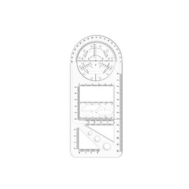 Multifunctional Geometric Ruler Student Mathematics Drawing Tools School Office, Clear Scale, Stable Drawing Tool, Ideal for School, Office, and Art Design, Enhances Manual Skills