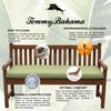 Tommy Bahama Bench Cushion, 48" X 19" X 2.5", Bamboo
