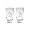 Trinity Knot Highball Glass Set of Two: Engraved Personalization Included