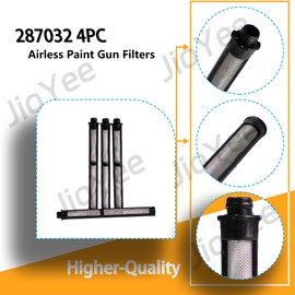 287032 287-032 Airless Paint Gun Filters for Contractor II & FTx II Pump Airless Sprayers, Latex 60Mesh (4 Pack)