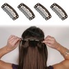 Gtziqa 50 PCS Hair Extension Clips, 32mm Wig Clips 6-Teeth