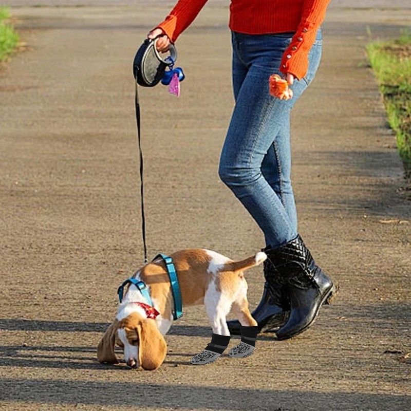 4 PCS Calcetines Antiderrapantes Perro, Zapatos Perro, para Perro
