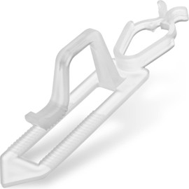 Christmas Light Clip, 200 Packs Clay Tile Roof Clips, Outdoor Holiday Light Clips for C7, C9, Mini Lights and Icicle Lights (Translucent)