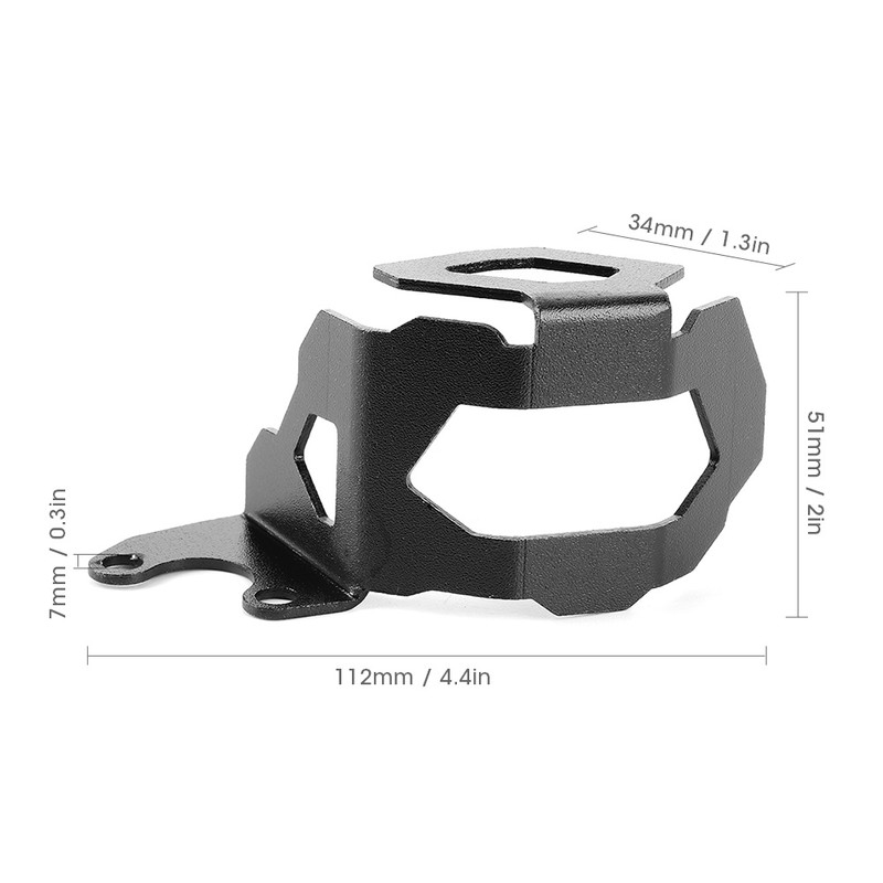 Front Brake Fluid Reservoir Guard CNC Oil Cup Protect Cover