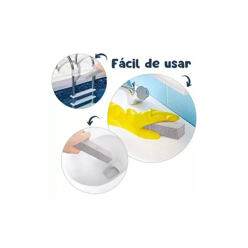 Mafab Limpieza De Inodoro Piedra Pómez Cepillo Baños Con Guantes