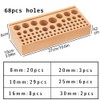 68 Styles Leather Holder Tool Wooden, Professional Leather Punch Craft