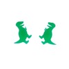 Miniblings Tyrannosaurus Rex Stud Earrings Dinosaur T-Rex Dino Laser -