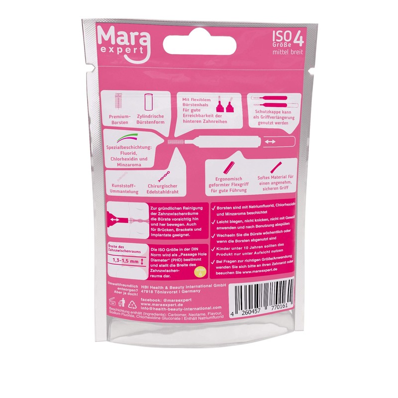 Mara Expert Interdental Brushes Tooth Cleaning Brushes for Interdental Teeth