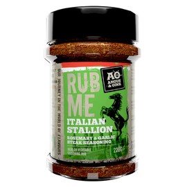 Angus & Oink | Italian Stallion BBQ Seasoning Rub | Inspired by Northern Italian Flavours | Perfect for Steak, Lamb & Pizza | 220g