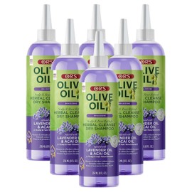 ORS Olive Oil Braidzone Herbal Cleanse Dry Shampoo with Lavender & Acai Oil for Nourishment 8 Ounces (Pack of 6)