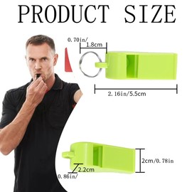 KuuGuu 12PCS Sport Whistle with Bracelet Plastic Whistles with Stretchable Coil,Sports Whistles, Plastic Whistles Ideal for Lifeguard, Self-Defense and Emergency