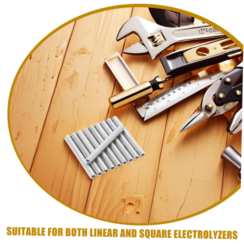 ULTECHNOVO 10pcs Aluminum Electrolyzer Rods Replacement for Water Quality Test