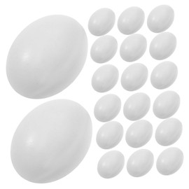 VICASKY 10pcs Large Realistic Fake Bird Eggs Simulation Solid Bird Laying Props for Parrots Cockatiels Incubators Hatching and Decorative Use