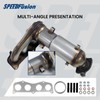 SPEEDFusion Front Catalytic Converter Compatible with 2007 2008 2009 Toyota