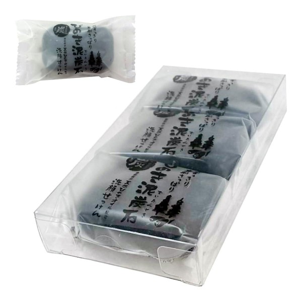 ひのき泥炭石 洗顔せっけん すっきりタイプ 30g×3個セット（ペリカン石鹸 もちもち泡/毛穴洗浄/皮脂汚れ） 泥 炭 天然ひのきオイル 配合