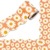 Whaline 32.8ft Daisy Flower Bulletin Board Borders Boho Flower Die-Cut