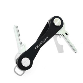 KEYKEEPA® Classic Key Organiser, Key Case for 1-12 Keys, Metal, Self-Locking, black, Modern" or "Contemporary
