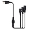 Computer Power Splitter Cord, NEMA 5-15P to 3X C13 -