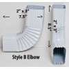 Aquabarrel 90 degree Aluminum Gutter Elbow Style B - Royal