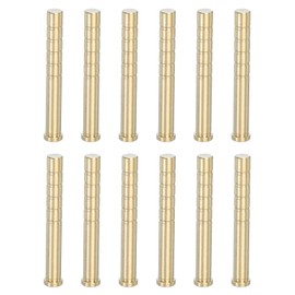 PATIKIL 150 Grain Archery Arrow Brass Insert, 12 Packs Insert Screw Copper Brass Arrow for .244/6.2mm Carbon Arrows