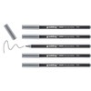 edding 1300 colour pen medium - silver grey - 5