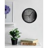 Debedcor Black Diamond Wall Clock Silent Non Ticking, 10 Inch