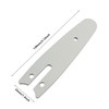 ZZHXSM 2PCS Alloy Chain Saw Guide Bar 13cm Silver Mini