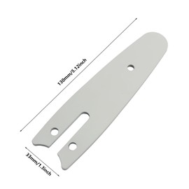 ZZHXSM 2PCS Alloy Chain Saw Guide Bar 13cm Silver Mini Chain Saw Guide Plate Replacement Guide Bar Electric Chain Saw Parts Accessories for Home Garden Work Rainforest Logging