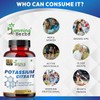 Humming Herbs Potassium Citrate 800mg – 150 Vegan Capsules |