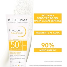 BIODERMA, Protector Solar, Photoderm Max Aquafluido Tono Neutro, FPS50+, Sensación Humectante y Matificante, 40ML
