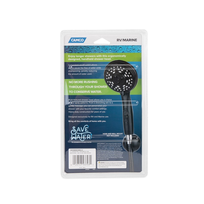 Camco RV/Marine Shower Head | Features Convenient On/Off Switch for