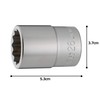 Tone Socket (12 Angles) 6D-26 Insertion Angle 0.7 inch (19.0