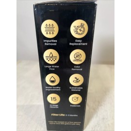Flitrax Filtrax Premium 15 Stage Shower Filter Removes Hard Water Chlorine Heavy Metals