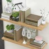 2Pcs Floating Shelf Brackets 2 Inch Invisible Shelf Supports Hidden