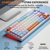 BlueFinger 75% Wireless Gaming Keyboard and Mouse with Smart Display,