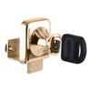 CRL Gold Plated Lock for 3/8" Single Glass Doors -