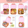Kids Bento Lunch Box with 9oz Soup Thermo Leakproof Lunch