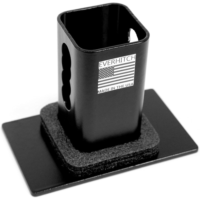 5"x3" American Black Flag Metal Hitch Cover (Fits 2.5" Receiver,