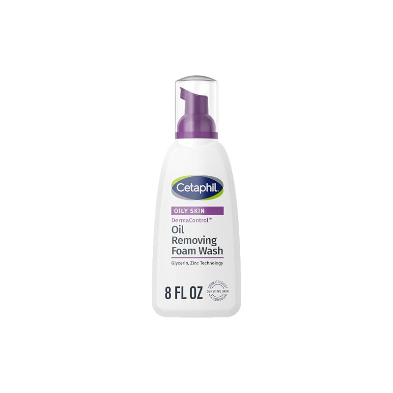 Cetaphil Pro DermaControl limpiador de espuma para quitar aceite, 236.59ml