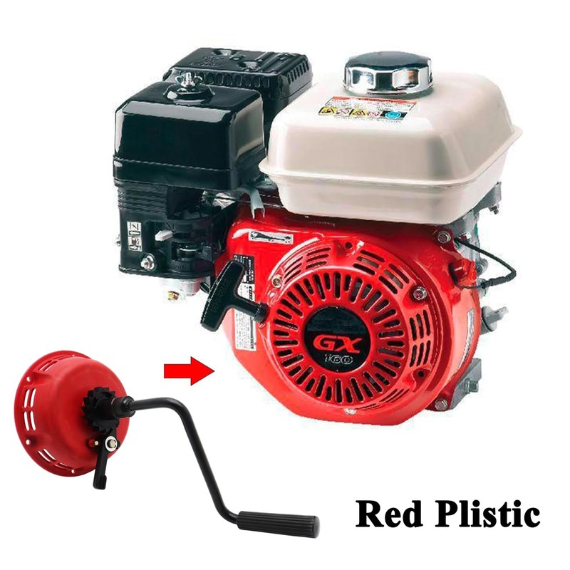 Red Plastic Easy Quick Fast Pull Start Recoil Starter Assembly