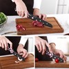 MEOWKIT Cute Kitchen Knife Set, Dishwasher Safe, 5 pieces Non-Stick