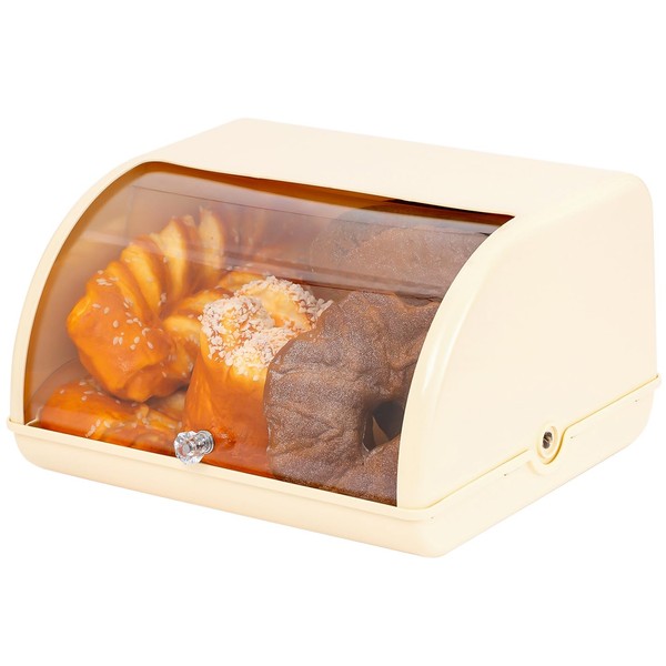 Gagee Bread Box for Kitchen Countertop,Acrylic Bread Storage Container for