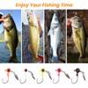 Goture 50pcs Jig Head Spinner Jig Head with Blade 5
